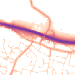 Daytime road noise heatmap for LE6 0FF