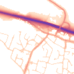 Daytime road noise heatmap for LE6 0FN