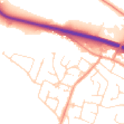 Daytime road noise heatmap for LE6 0FX