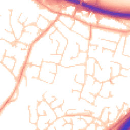 Daytime road noise heatmap for LE6 0GT