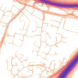 Daytime road noise heatmap for LE6 0GZ