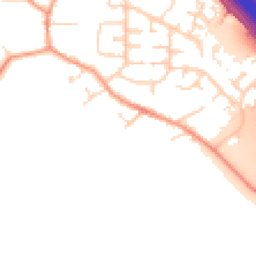 Daytime road noise heatmap for LE6 0HU