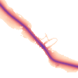Daytime road noise heatmap for LE6 0HY