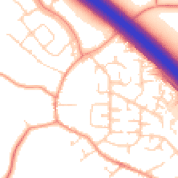 Daytime road noise heatmap for LE6 0JF