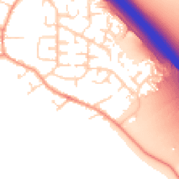 Daytime road noise heatmap for LE6 0JY