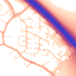 Daytime road noise heatmap for LE6 0LH