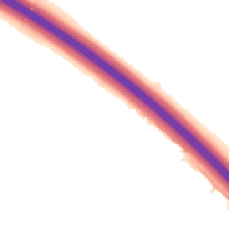 Night-time road noise heatmap for LE6 0LJ