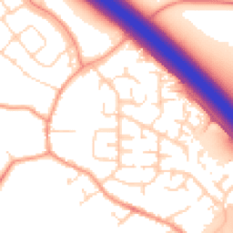 Daytime road noise heatmap for LE6 0NG