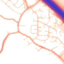 Daytime road noise heatmap for LE6 0NH