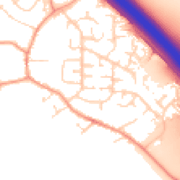 Daytime road noise heatmap for LE6 0NS