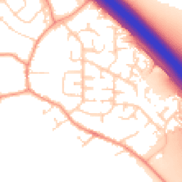 Daytime road noise heatmap for LE6 0NT