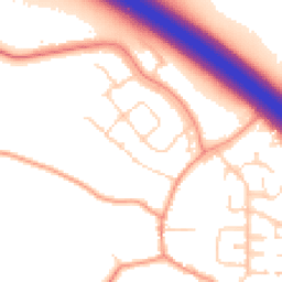 Daytime road noise heatmap for LE6 0PA