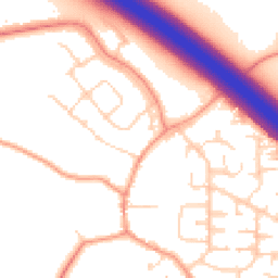 Daytime road noise heatmap for LE6 0PB