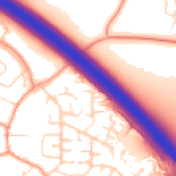 Daytime road noise heatmap for LE6 0PE