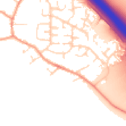 Daytime road noise heatmap for LE6 0PJ
