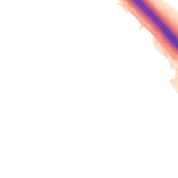 Night-time road noise heatmap for LE6 0PJ