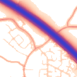 Daytime road noise heatmap for LE6 0PT