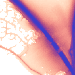 Daytime road noise heatmap for LE6 0SD