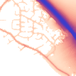 Daytime road noise heatmap for LE6 0XB
