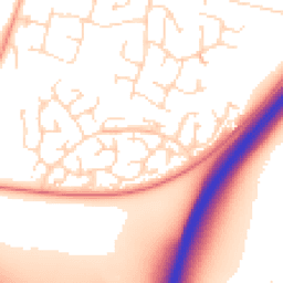 Daytime road noise heatmap for LE6 0YQ