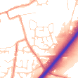 Daytime road noise heatmap for LE65 1AW