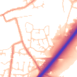 Daytime road noise heatmap for LE65 1BA