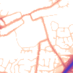 Daytime road noise heatmap for LE65 1BG
