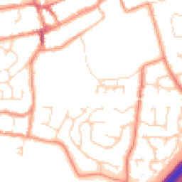 Daytime road noise heatmap for LE65 1BY