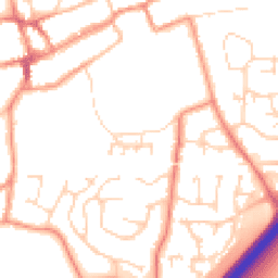 Daytime road noise heatmap for LE65 1BZ