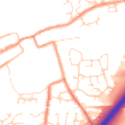 Daytime road noise heatmap for LE65 1DD