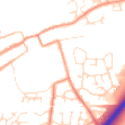Daytime road noise heatmap for LE65 1DE