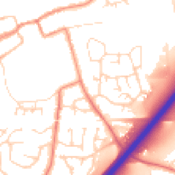 Daytime road noise heatmap for LE65 1DF