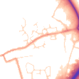 Daytime road noise heatmap for LE65 1DQ