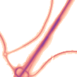 Night-time road noise heatmap for LE65 1DS