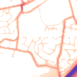 Daytime road noise heatmap for LE65 1DZ