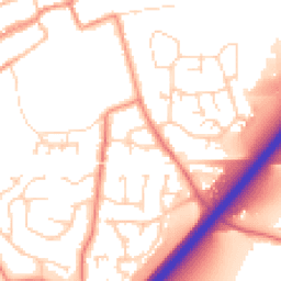 Daytime road noise heatmap for LE65 1EA