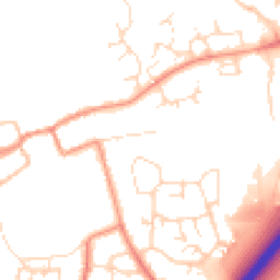 Daytime road noise heatmap for LE65 1EB