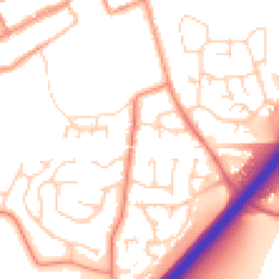 Daytime road noise heatmap for LE65 1ED