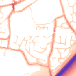 Daytime road noise heatmap for LE65 1EY