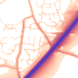 Daytime road noise heatmap for LE65 1FB