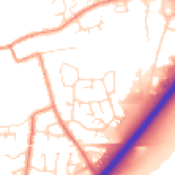 Daytime road noise heatmap for LE65 1FR