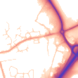 Daytime road noise heatmap for LE65 1FW