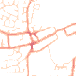 Daytime road noise heatmap for LE65 1HA