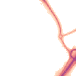 Night-time road noise heatmap for LE65 1LY