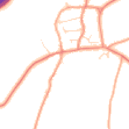 Daytime road noise heatmap for LE65 1WA