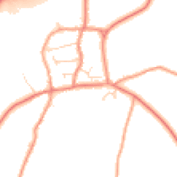 Daytime road noise heatmap for LE65 1WF