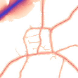 Daytime road noise heatmap for LE65 1WH