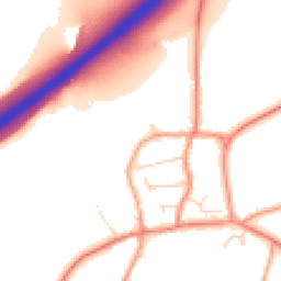 Daytime road noise heatmap for LE65 1WL