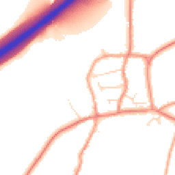Daytime road noise heatmap for LE65 1WN
