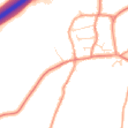 Daytime road noise heatmap for LE65 1WP